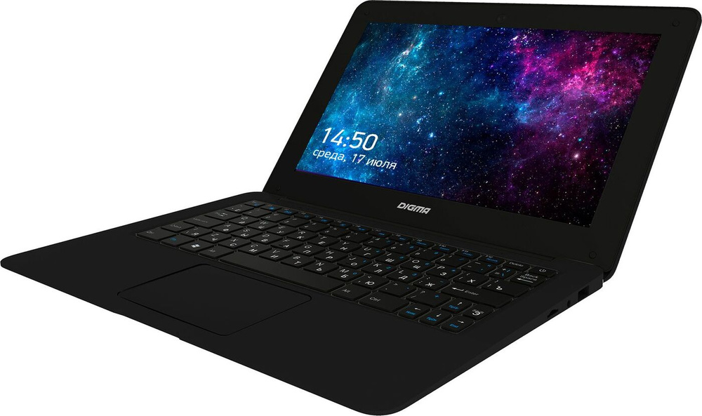 Ноутбук Digma EVE 11 C409 Cel N3350/4Gb/SSD64Gb/500/11.6"/FHD/W10HSL64/черный/4000mAh
