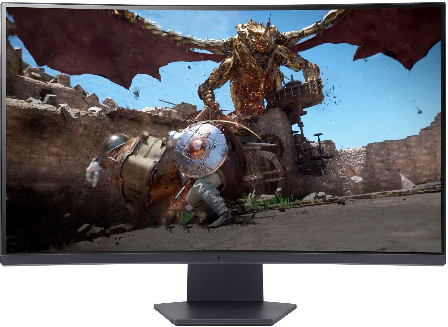 Монитор LG 31.5" 32GS60QC-B VA WQ HD 2K (1440p) чер HDMI DP 180Hz 300cd Ex Cur