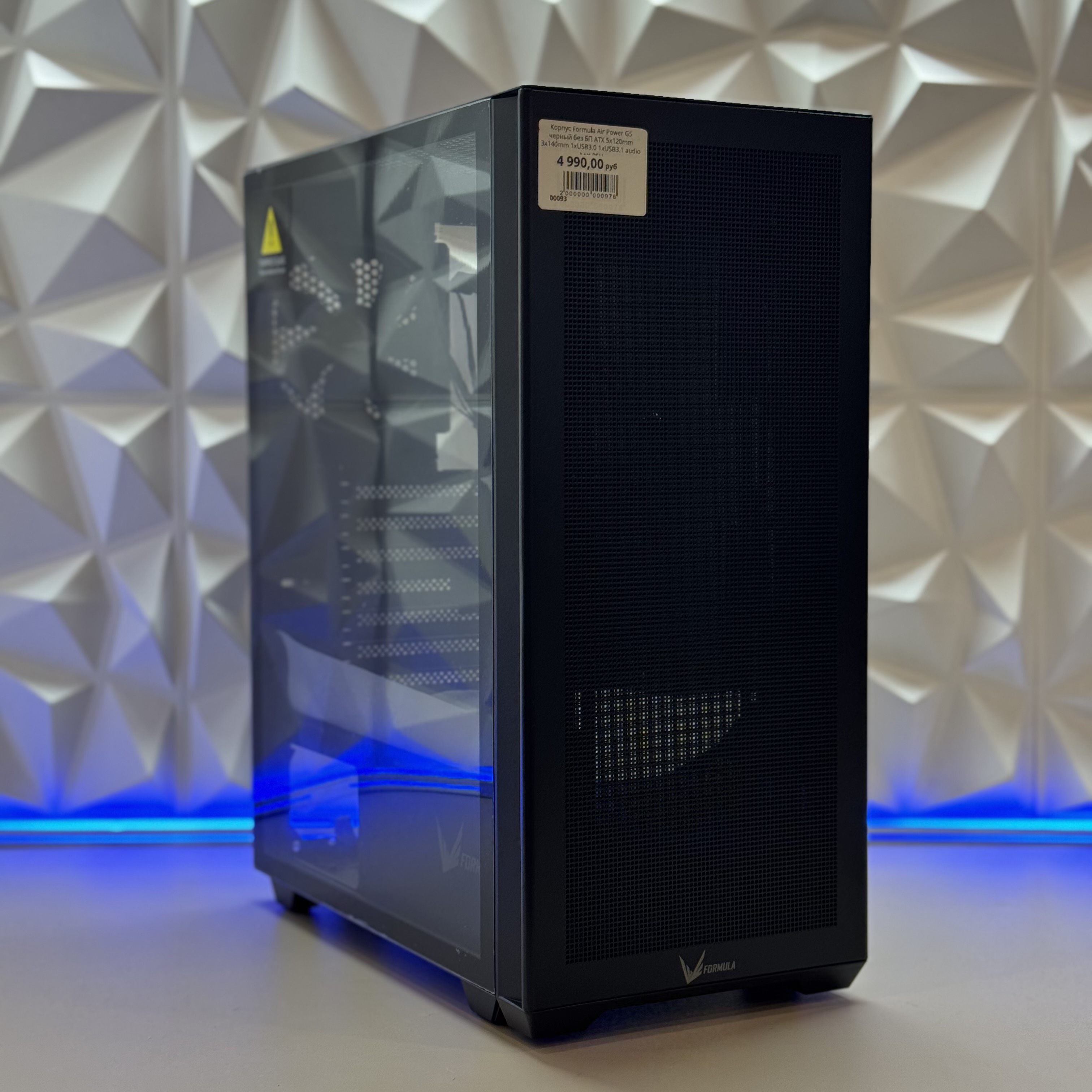 Корпус Formula Air Power G5 черный без БП ATX 5x120mm 3x140mm 1xUSB3.0 1xUSB3.1 audio bott PSU