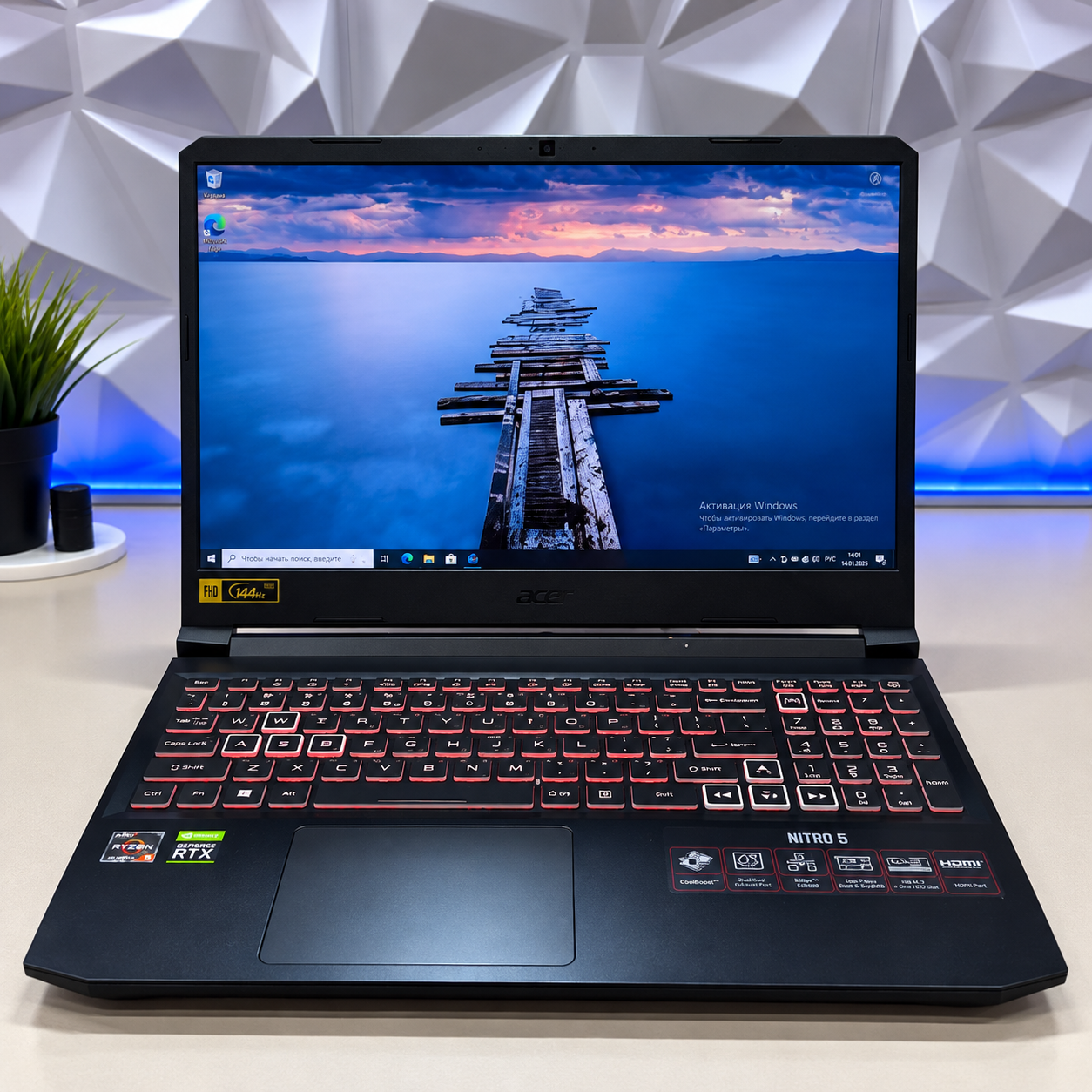 Ноутбук Acer Nitro 5 AN515-45 R7-5800H/ 16Gb DDR4/ RTX3060 6Gb/ 512Gb SSD/ 15.6"