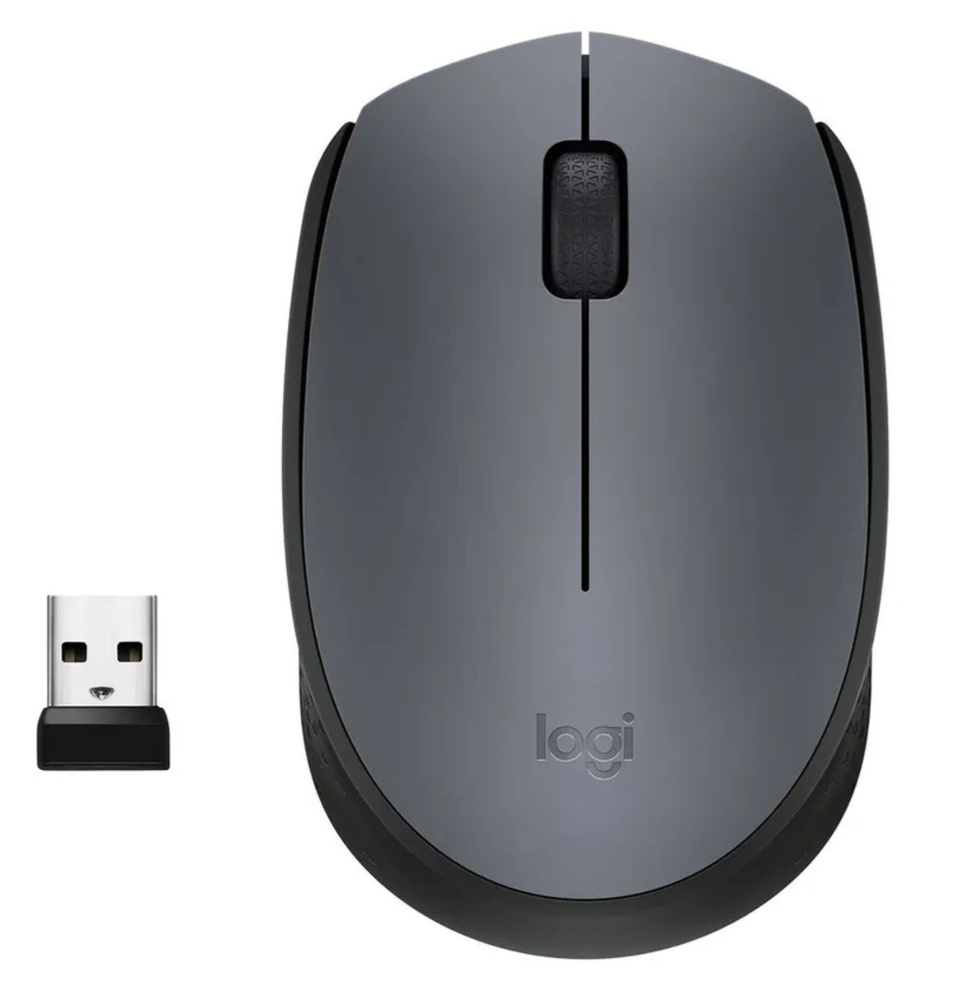 Мышь Logitech (910-004646) M170 серый/черный оптическая