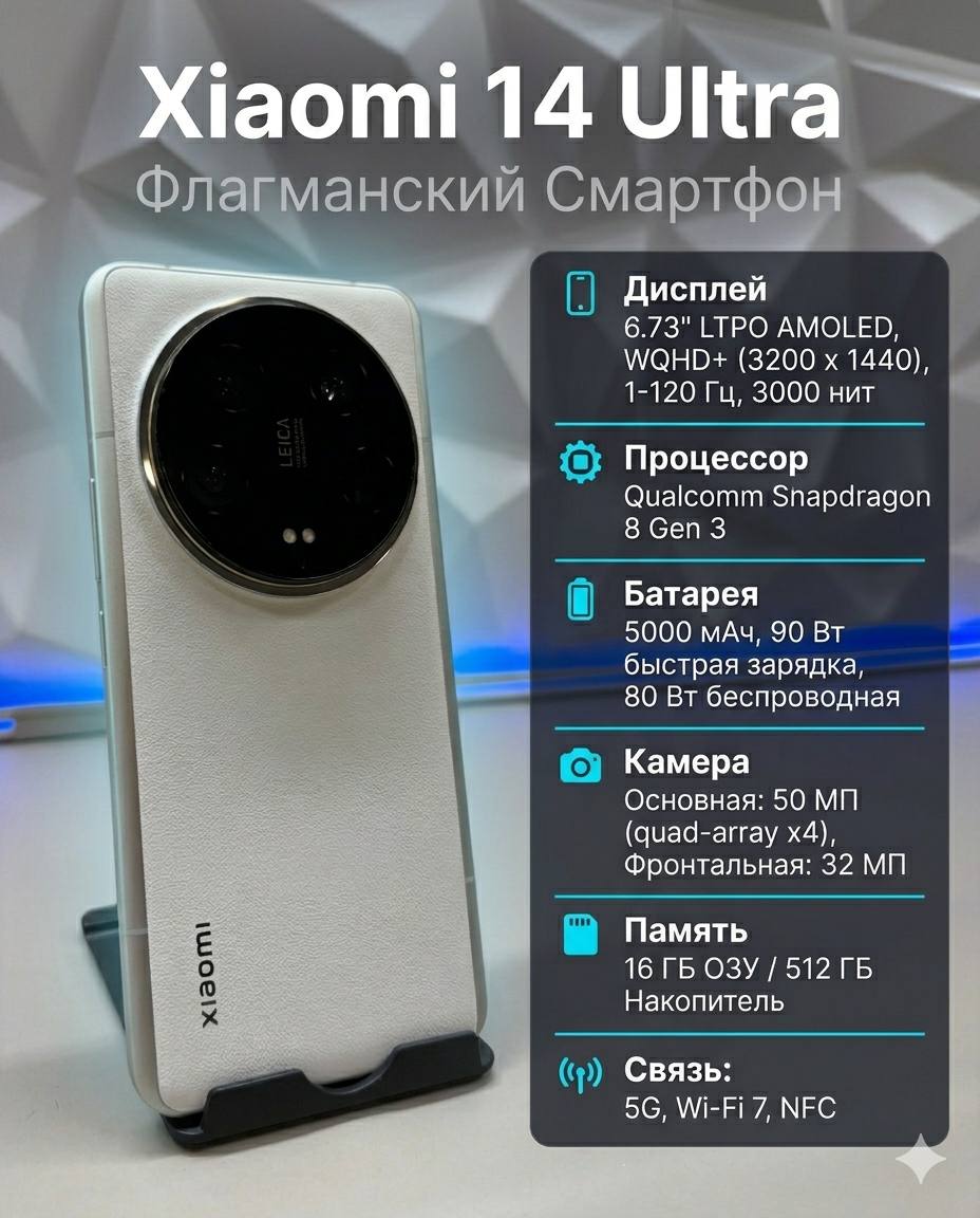 Xiaomi 14 Ultra 16/5123Gb White