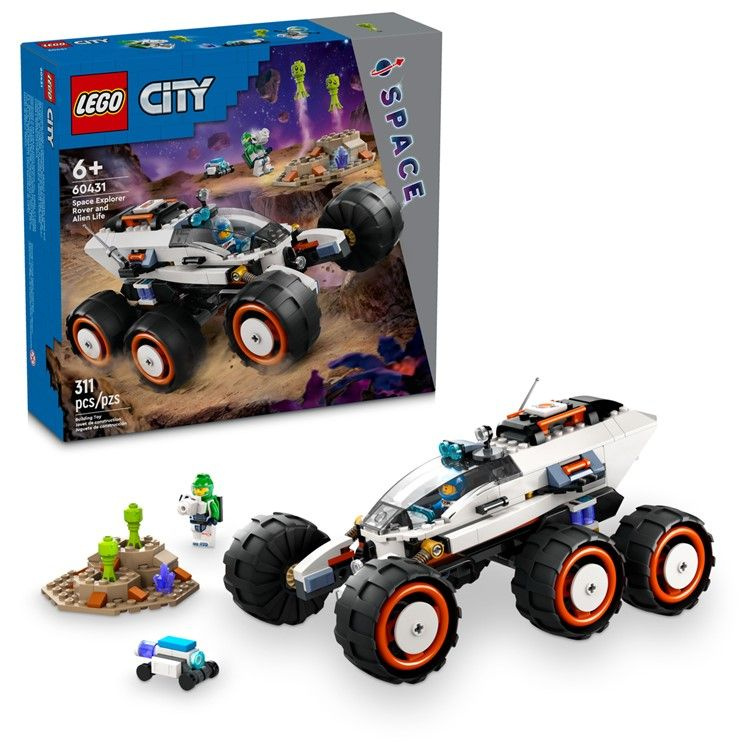 Конструктор Lego City Weltraum Space Explorer Rover and Alien Life, 60431