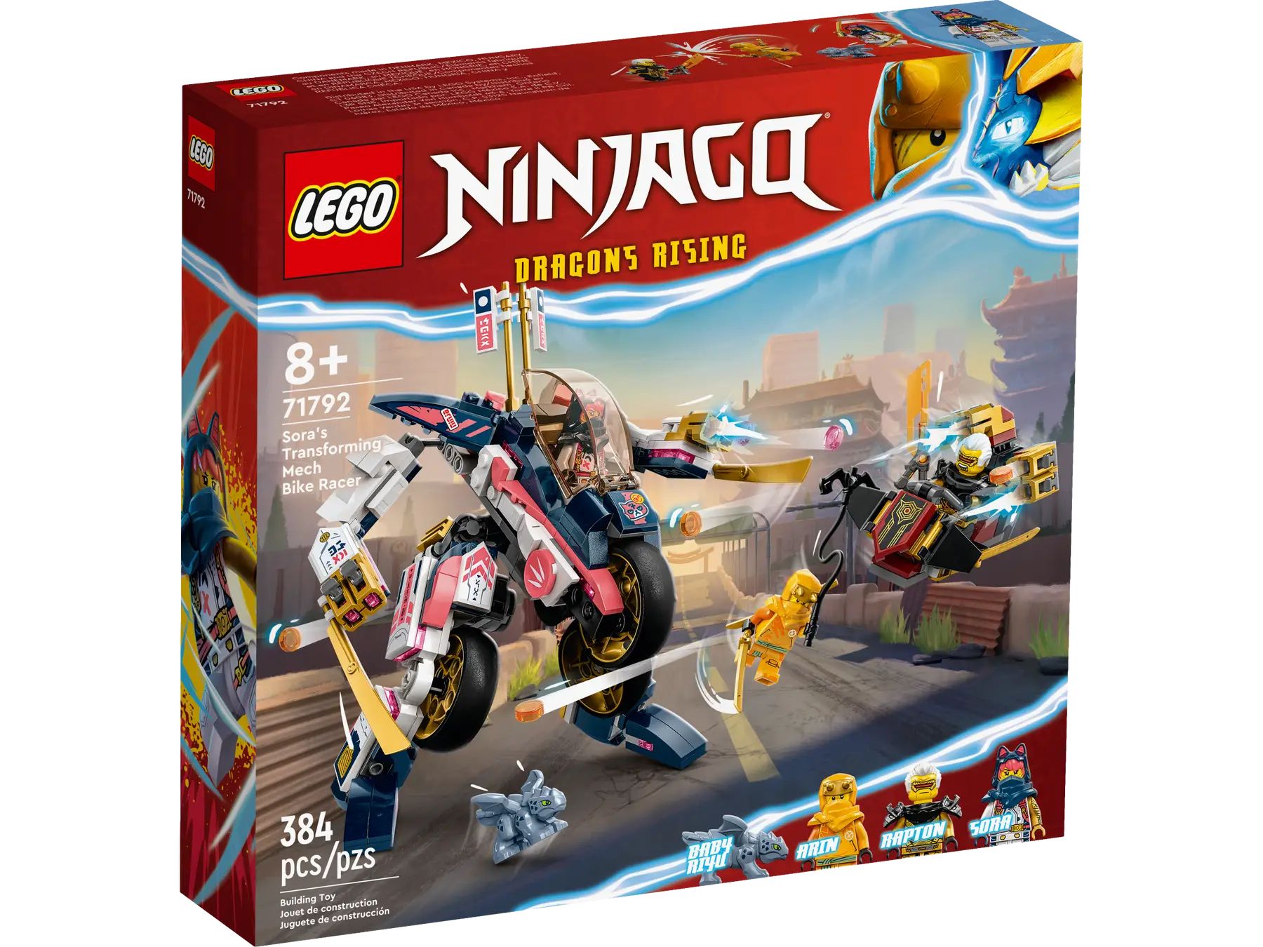 Конструктор Lego Ninjago Sora's Transforming Mech Bike Racer, 71792