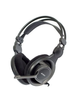 Игровая гарнитура A4Tech HS-100 черные {Гарнитура мониторные 20 - 20000Гц длина шнура 2м}