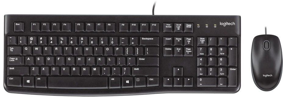 Клавиатура + мышь Logitech (920-002589) MK120 клав:черный мышь:черный/серый