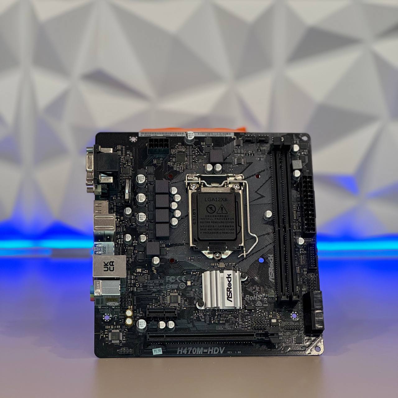 Материнская плата Asrock H470M-HDV Soc-1200 Intel H470 2xDDR4 mATX AC`97 8ch(7.1) GbLAN+VGA+DVI+HDMI