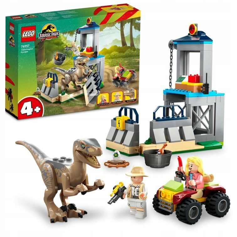 Конструктор Lego Jurassic World Velociraptor Escape, 76957 Конструктор Lego Jurassic World Velociraptor Escape, 76957