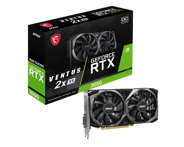 Видеокарта MSI RTX 3050 VENTUS 2X XS 8G OC NV RTX3050 8Gb