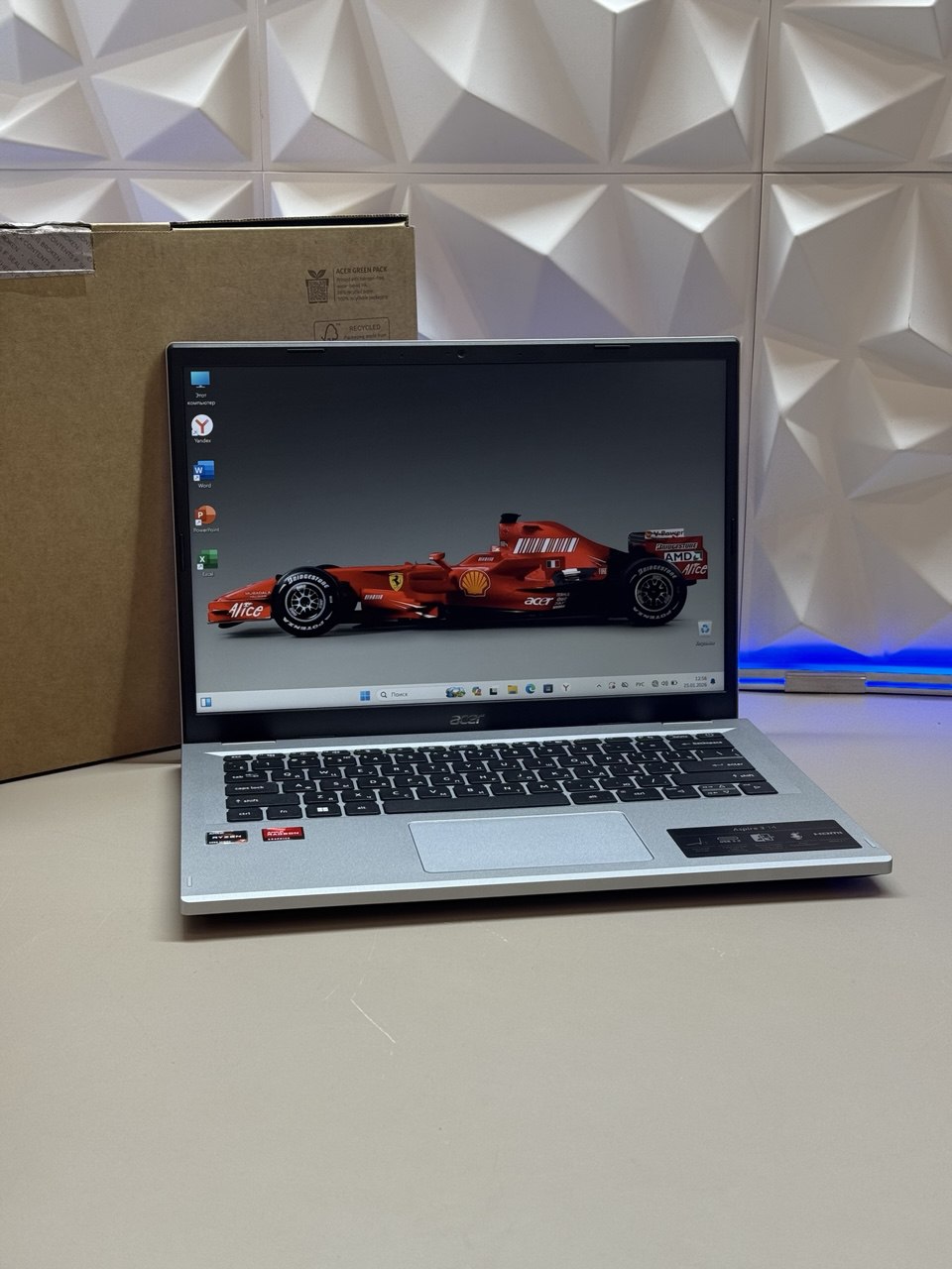 Ноутбук Acer Aspire 3 A314-42P-R3RD Ryzen 7 5700U/8Gb/SSD1Tb/14"/IPS/WUXGA/noOS/silver