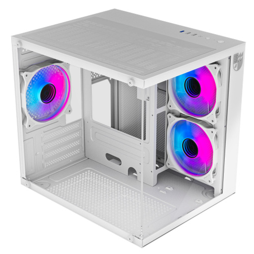 Корпус игровой Invader Q3S white аквариум ATX