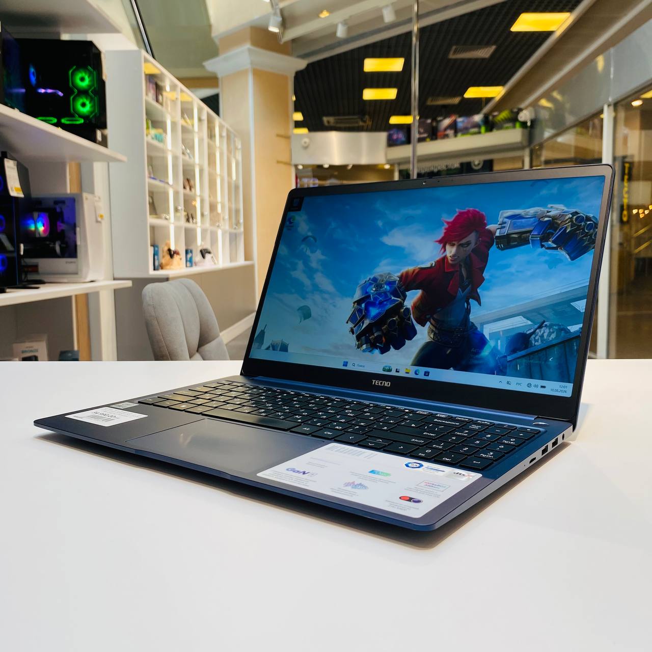 Ноутбук Tecno Megabook T1 15.6" i5 1035G1/16Gb DDR4/512Gb SSD/Intel UHD Graphics/Windows 11 Home/синий