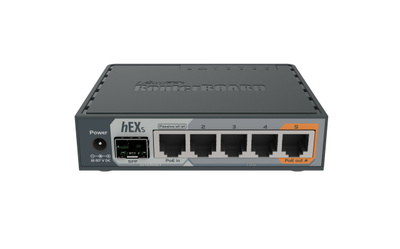 Роутер MikroTik hEX S (RB760IGS) 10/100/1000BASE-TX/SFP черный