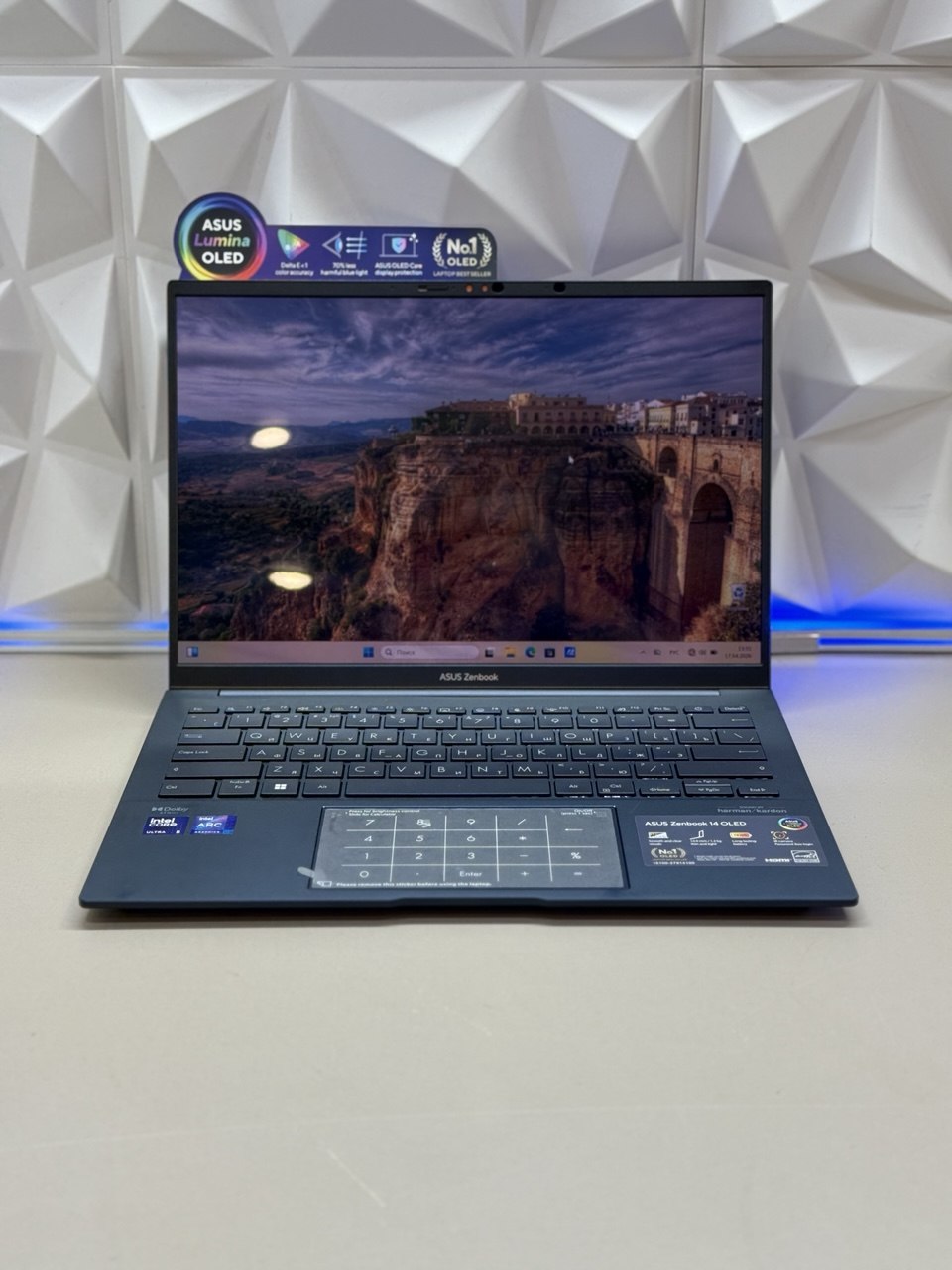 Ноутбук Asus Zenbook UX3405MA-QD986 Ul5 125H/16Gb/SSD512Gb/14"/OLED/FHD+/noOS/blue