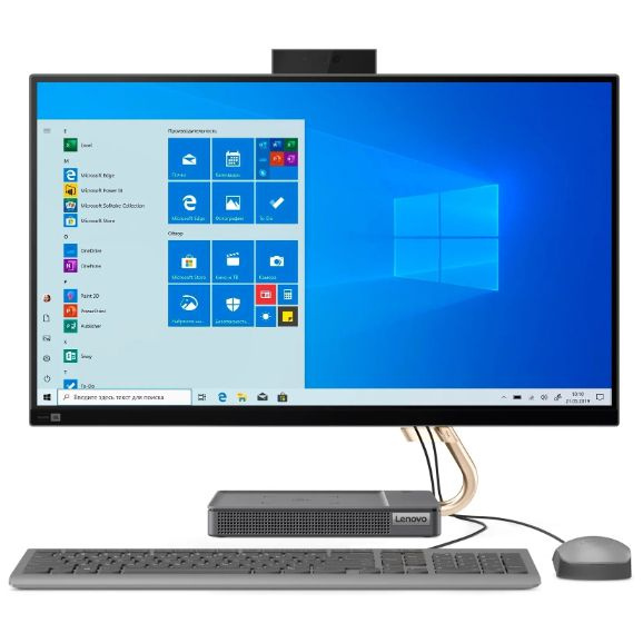 Моноблок Lenovo IdeaCentre AIO 5 27IOB6 27" QHD i5 11400T/RTX3050 Laptop 4Gb/8Gb DDR4/512Gb SSD/noDVD/W10/grey