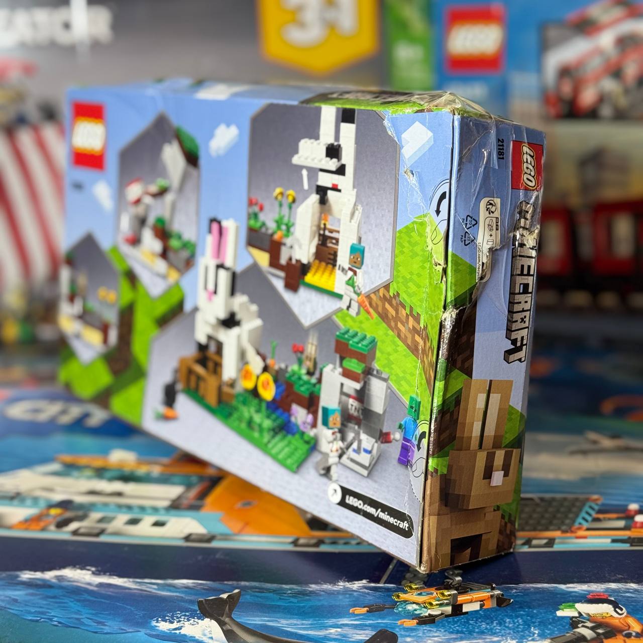 Конструктор Lego Minecraft Кроличье ранчо 21181