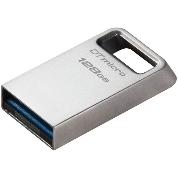 Флеш Диск Kingston 128GB DataTraveler Micro DTMC3G2/128GB USB3.2 серебристый