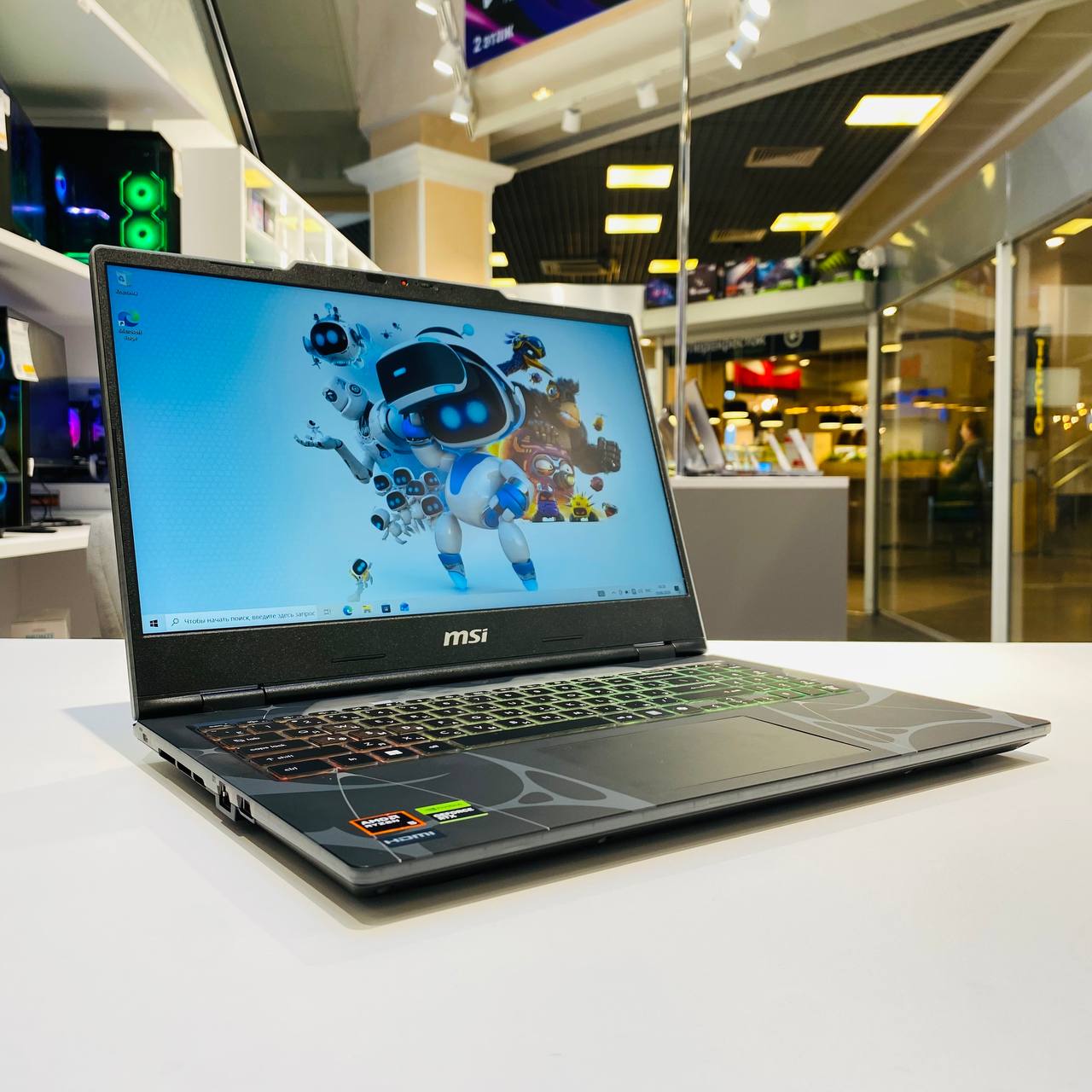 Ноутбук MSI Cyborg A15 AI B2HWEKG-208XBY Ryzen 5 240/RTX5050 8Gb/8GB*2/512Gb SSD/15.6" (144Hz)