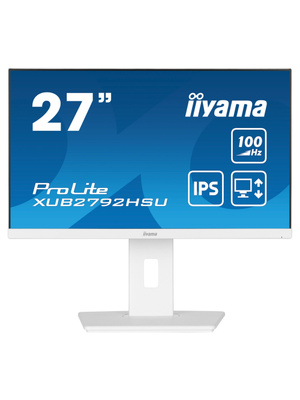 Монитор Iiyama 27" XUB2792HSU-W5 IPS FHD бел HDMI DP VGA USB M/M HAS Piv 75Hz 250cd In