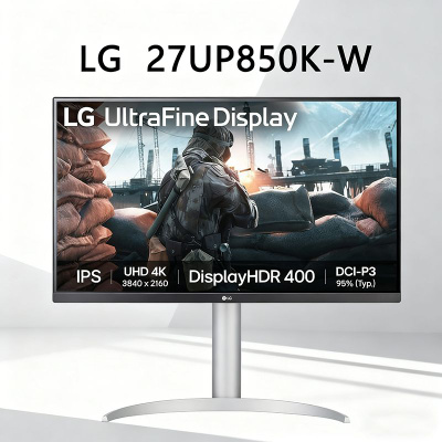 Монитор LG 27" 27UP850K-W IPS 4K чер HDMI DP USB M/M HAS 60Hz 400cd Ex