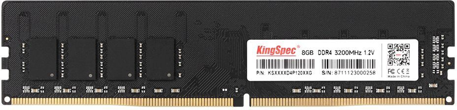 Оперативная память KINGSPEC KS3200D4P12008G DDR4 - 1x 8ГБ 3200МГц, DIMM, Ret