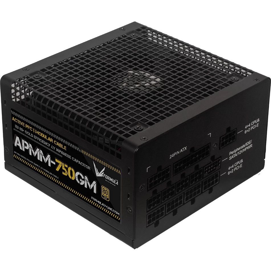 Блок питания Formula ATX 750W APMM-750GM Gen.5 80+ gold (20+4pin) APFC 120mm fan 8xSATA Cab Manag RT