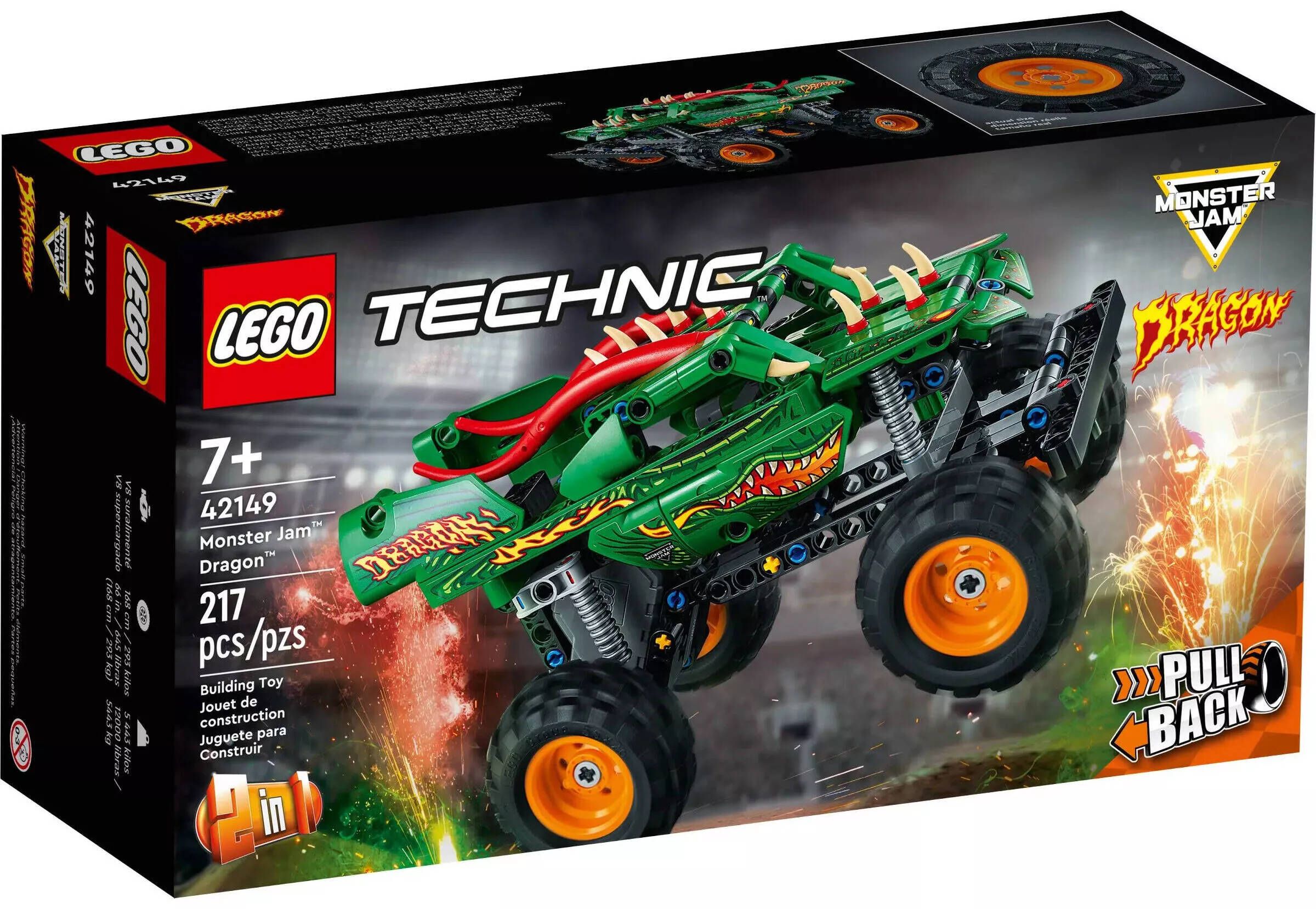 Набор Lego Technic Monster Jam Dragon, 42149