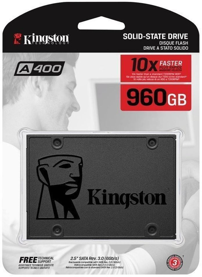 SSD накопитель Kingston A400 [SA400S37/960G] 960 ГБ 2.5" SATA (Новый)
