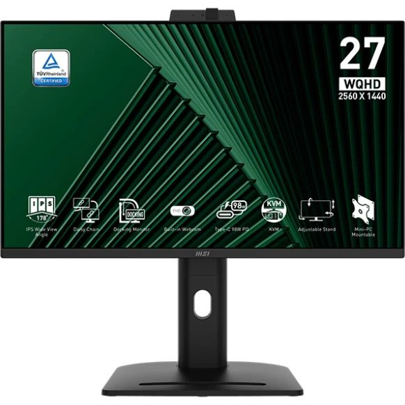 Монитор 27" MSI Pro MP275QPDG,2560x1440,100Гц,IPS,черный