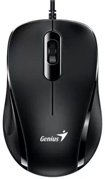 Мышь проводная Genius DX-101 черный, 1200 dpi, USB, кнопки - 3