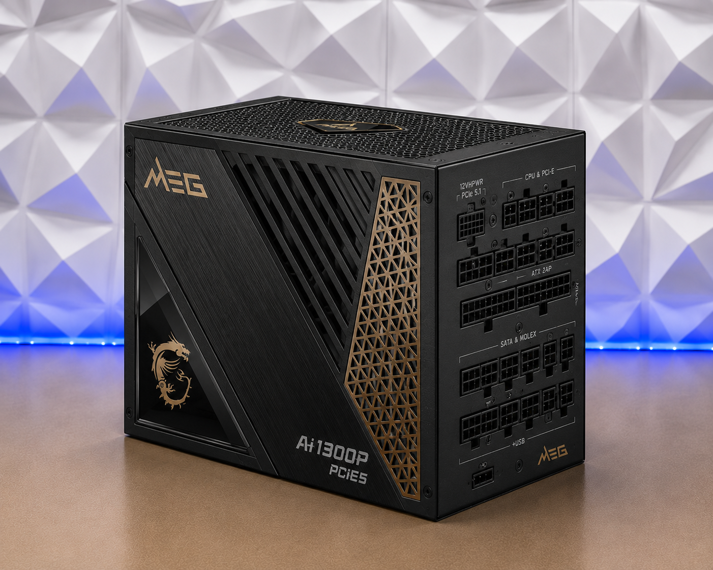 Блок питания MSI MEG Ai1300P PCIE5 [306-7ZP4A11-CE0] черный (Новый)