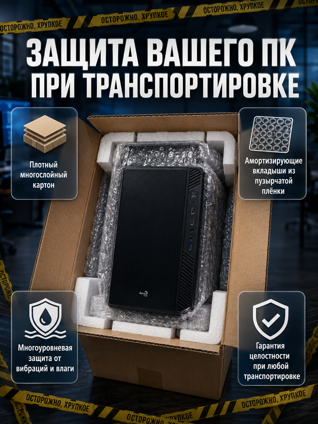 Игровой ПК i5-10400F/Radeon RX5600XT 6Gb/16Gb DDR4/256Gb SSD/650W