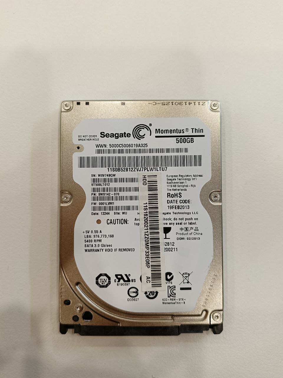 Жесткий диск 2.5" Seagate ST500LT012 500gb