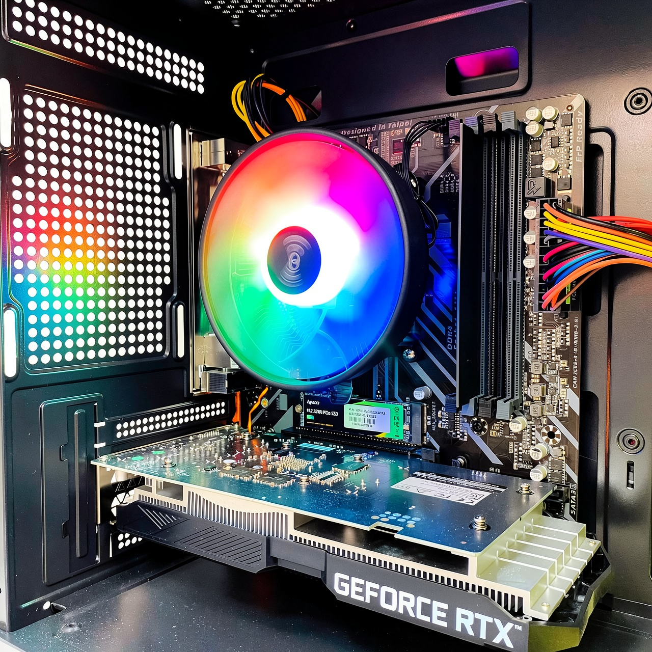 Игровой ПК R5 3600/16Gb DDR4/RTX3050 6Gb/512Gb SSD/600W