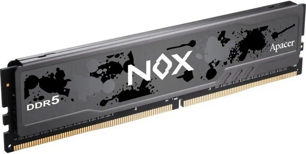 Оперативная память Apacer Nox, DDR5, 16Gb (1x16 GB), 6000 MHz, CL40, DIMM, радиатор, черный