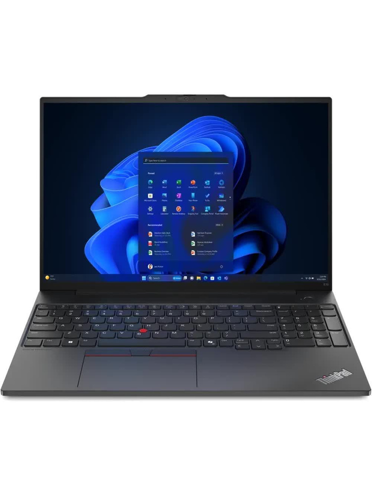 Ноутбук Lenovo ThinkPad E16 G2 Ryzen 7 7735HS/16Gb/SSD 512Gb/680M/16"/IPS/WUXGA/noOS/black