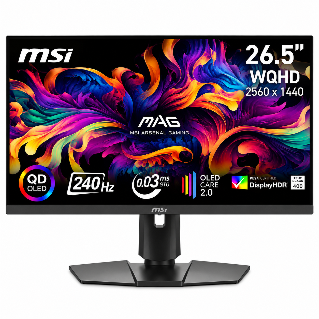 Монитор MSI MAG 26.5" 272QP QD-OLED X5 2560x1440 240Гц OLED
