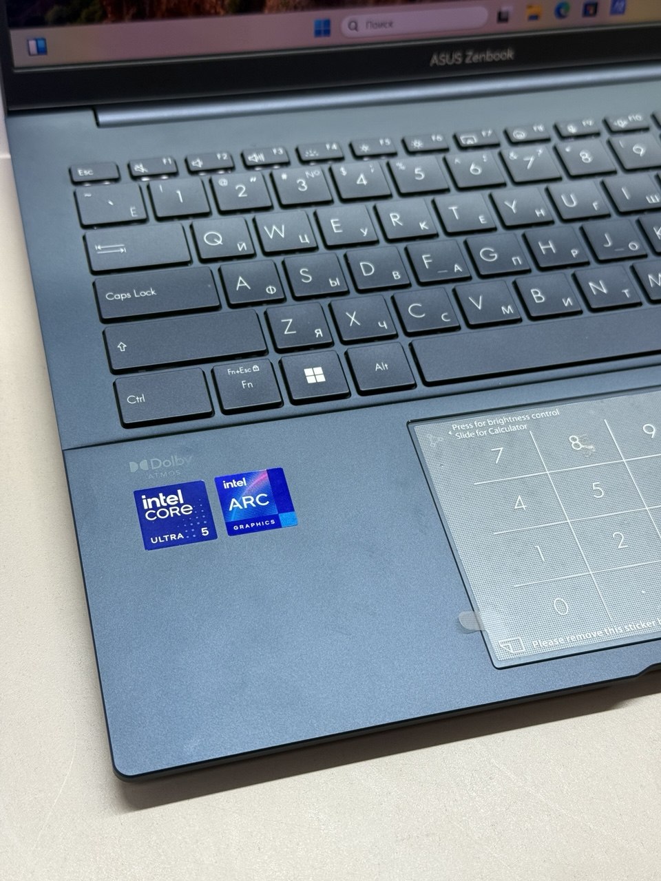 Ноутбук Asus Zenbook UX3405MA-QD986 Ul5 125H/16Gb/SSD512Gb/14"/OLED/FHD+/noOS/blue