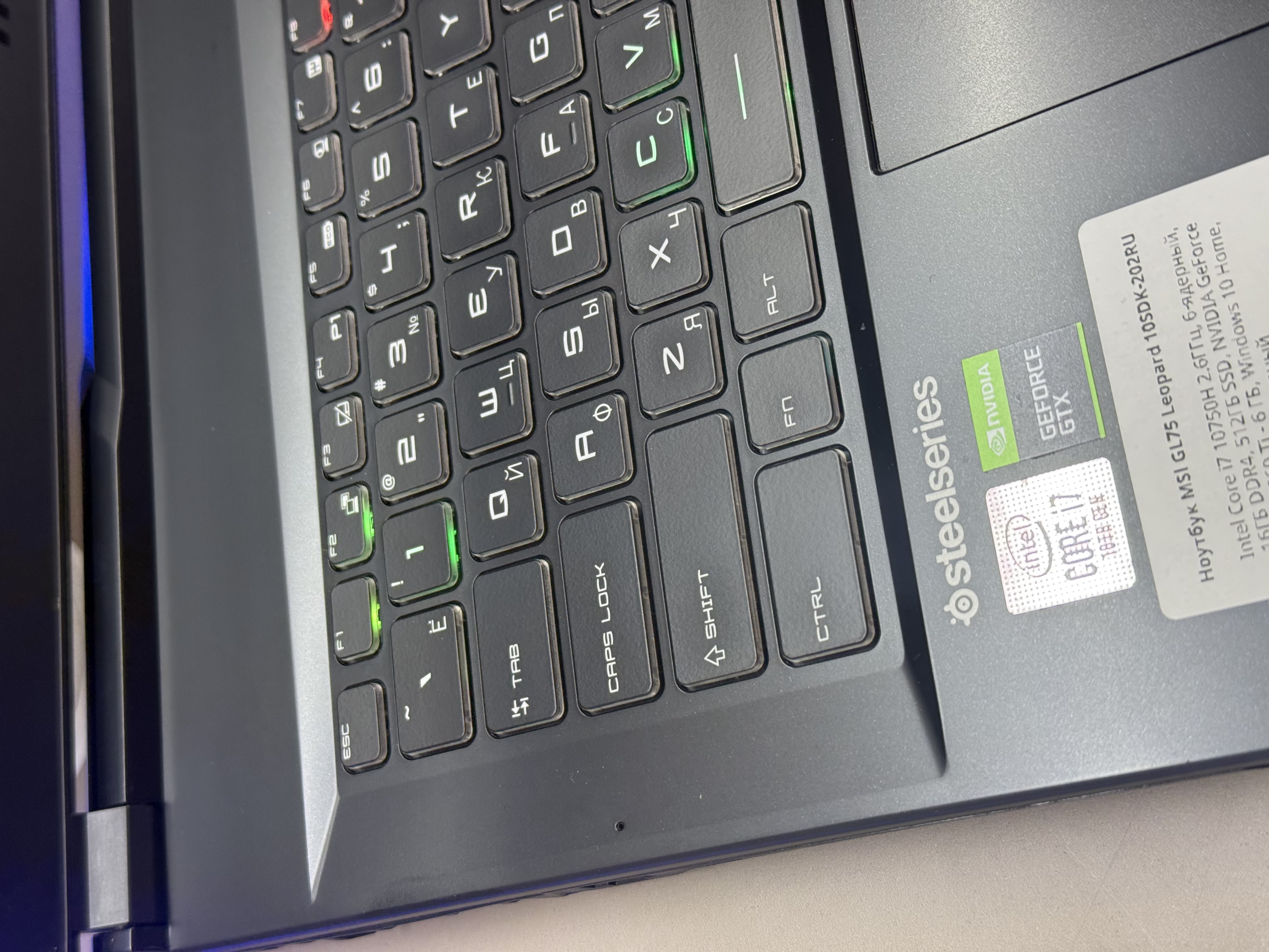 Ноутбук MSI GL75 Leopard 10SDK-202RU