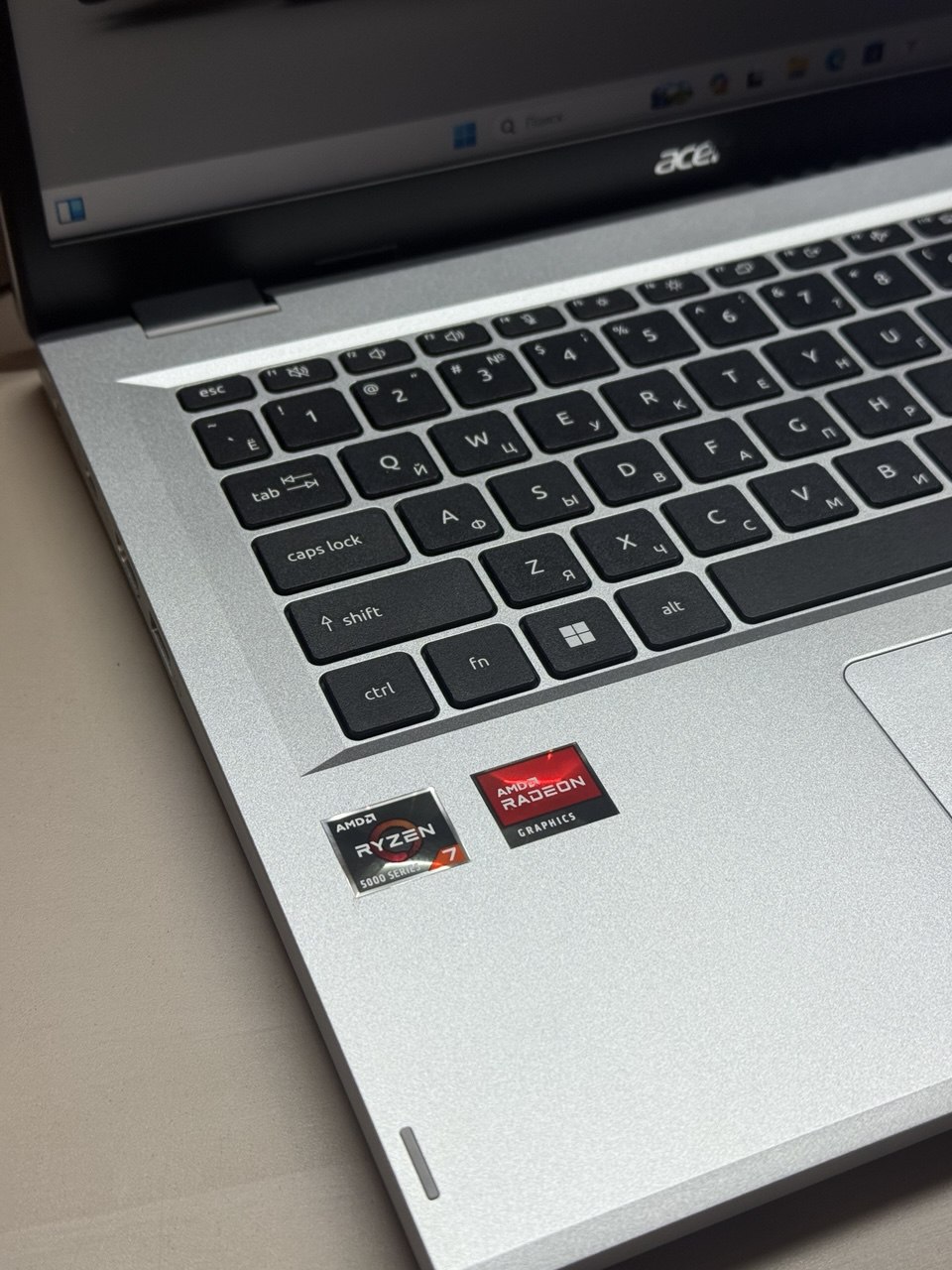 Ноутбук Acer Aspire 3 A314-42P-R3RD Ryzen 7 5700U/8Gb/SSD1Tb/14"/IPS/WUXGA/noOS/silver