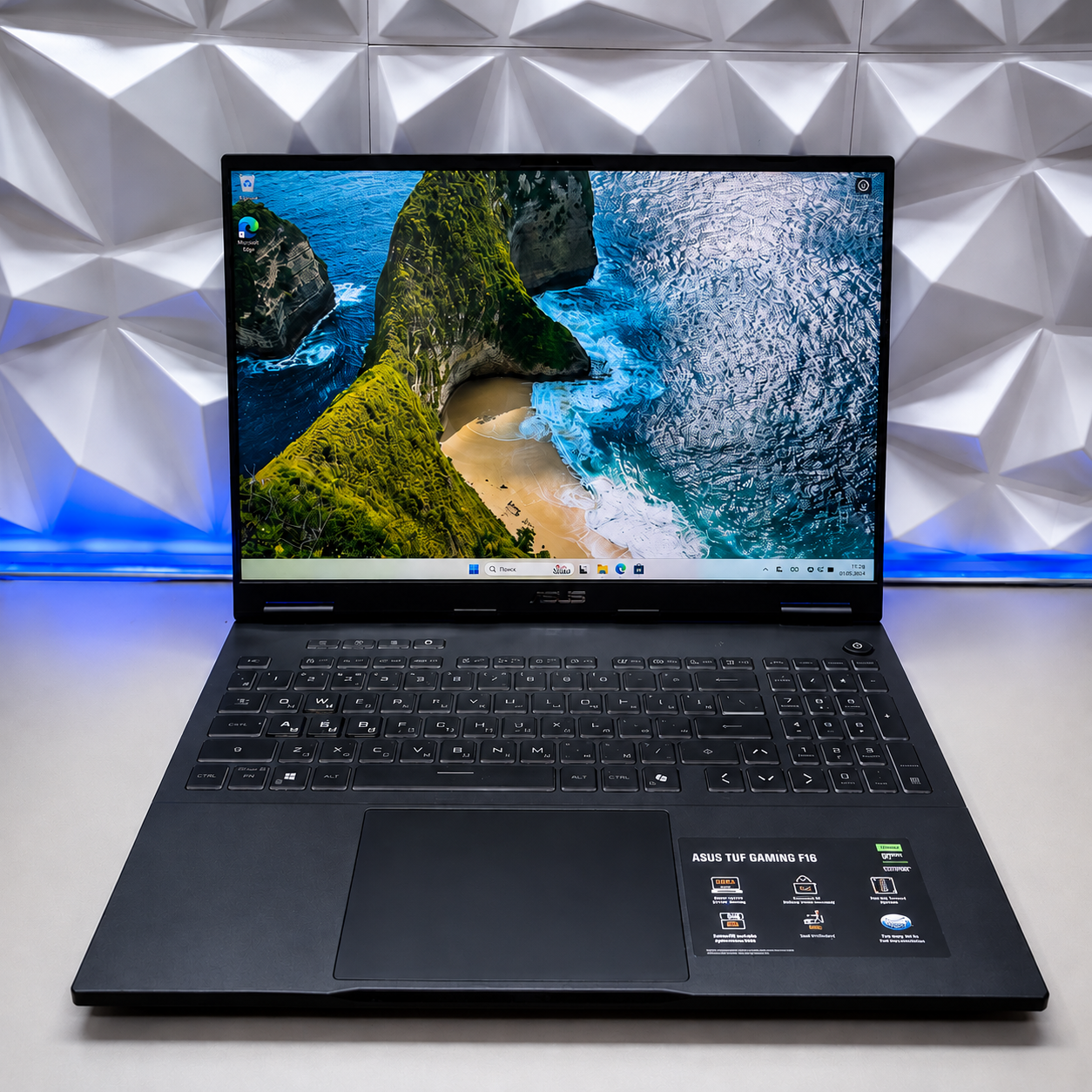 Ноутбук ASUS TUF Gaming F16 FX608JHR-RV140 i5-14450HX/RTX5050 8Gb/16Gb DDR5/512Gb SSD/16"
