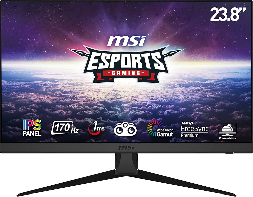 Монитор MSI 23.8" G2422 IPS FHD чер 1ms HDMI DP 170Hz 250cd Ex