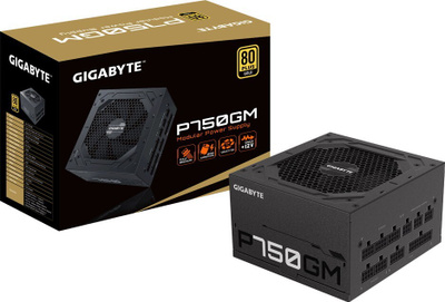 Блок питания Gigabyte ATX 750W GP-UD750GM PG5 80+ gold (20+4pin) APFC 120mm fan 8xSATA Cab Manag RTL
