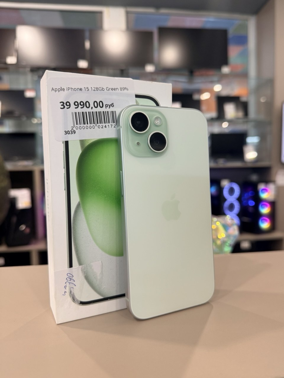 Apple iPhone 15 128Gb Green 89%