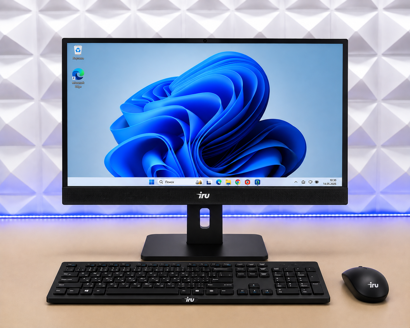 Моноблок IRU P233 23.8" Full HD i3 1005G1/16Gb/SSD512Gb /CR/noOS/черный 1920x1080 (Новый)