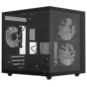 Корпус ПК игровой INVADER Q3S black 3 кулера FX5 PWM ARGB