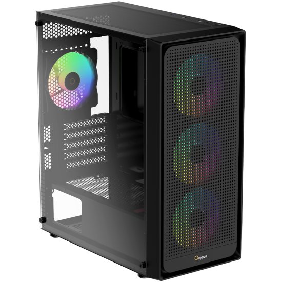 Компьютерный корпус Ocypus Gaммa C50 без БП черный (Gaммa-C50-BKG000XX-GL)