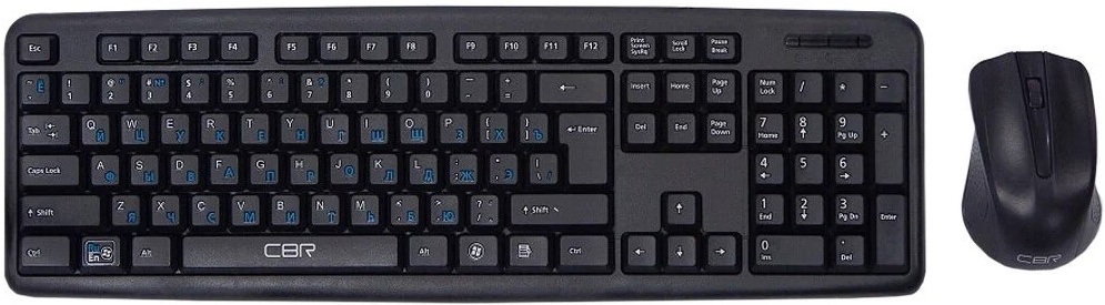 Комплект клавиатура + мышь CBR KB SET 710 проводной, USB, 104 клавиши, длина кабеля 1,8 м