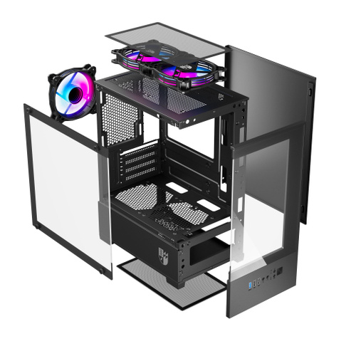 Корпус ПК игровой INVADER Q4S black