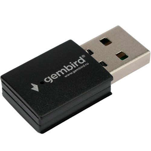 Сетевой адаптер Wi-Fi+Bluetooth Gembird WNP-UA-017, 150 Мбит, мини, USB, 802.11b/a/g/n/ac, RTL87
